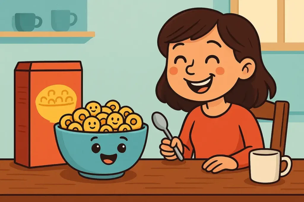 Every day is a little better when it starts with cereal and a smile.