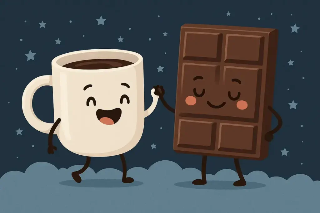 coffee hugging under stars
