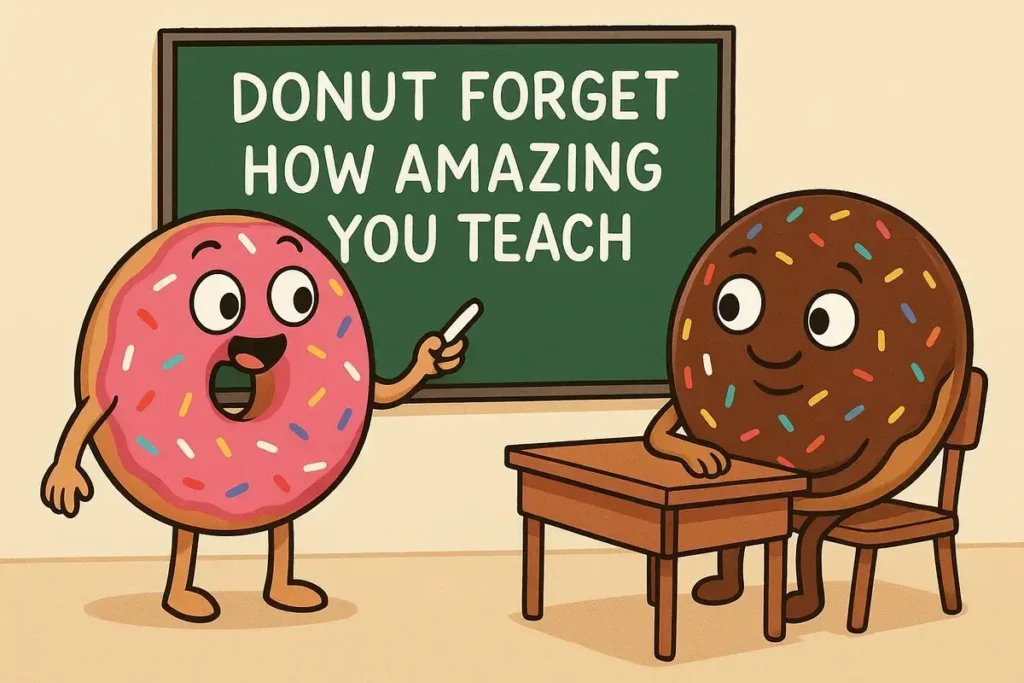 donuts in a classroom