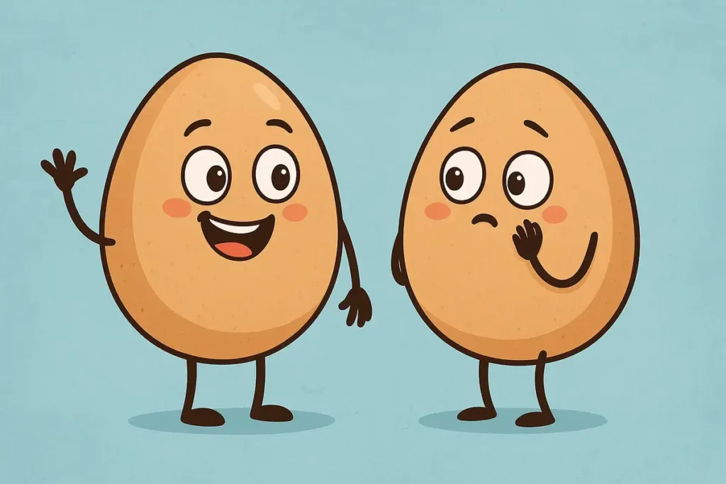 eggs with funny expressions for egg jokes