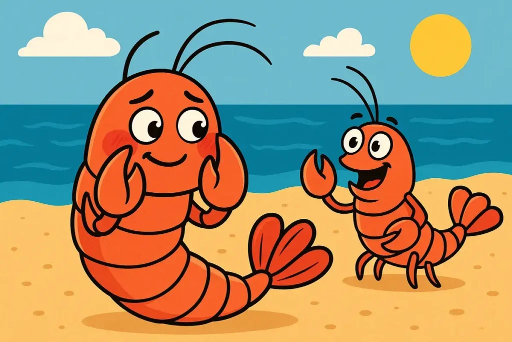 lobsters on beach