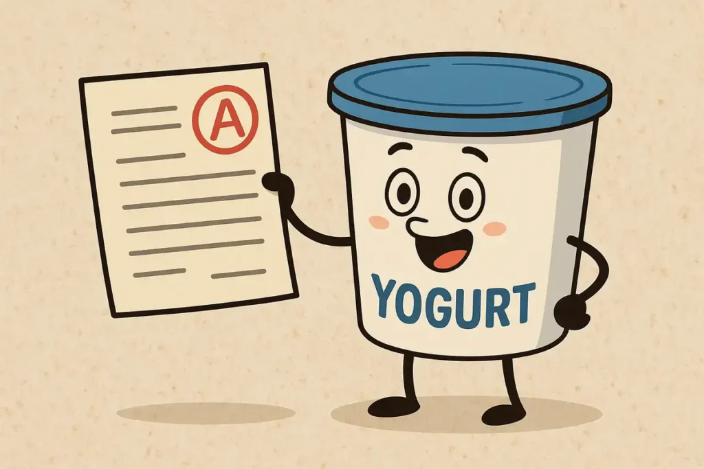 yogurt celebrating aced culture test – funny yogurt jokes
