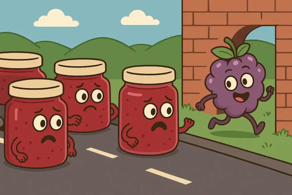 I got stuck in a jam and found a grape escape route
