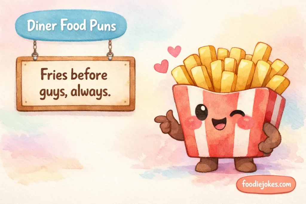 Funny Diner Food Puns For Social Media