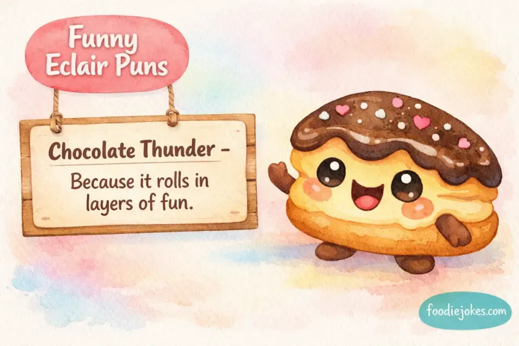 Funny Dessert Pun Names With Eclairs