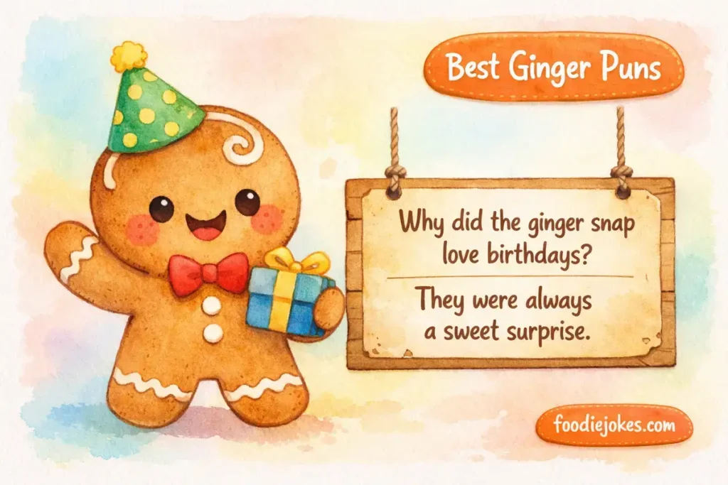 Funny Ginger Snap Birthday Puns