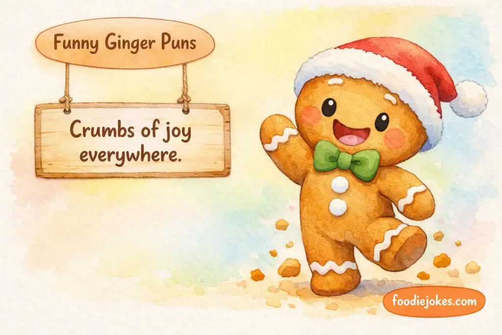 Funny Ginger Snap Puns Captions