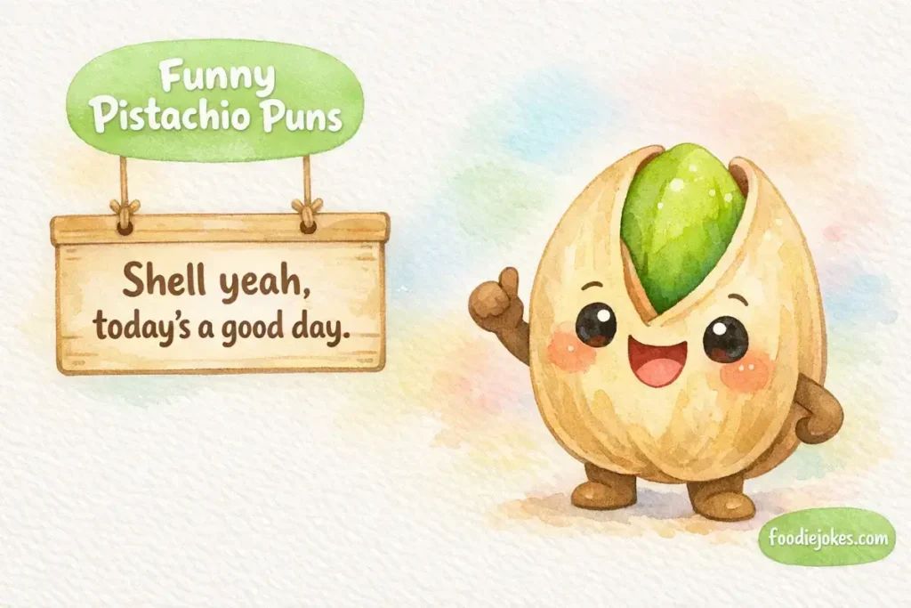 Funny Pistachio Puns Captions