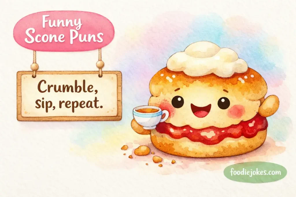 Funny Scone Puns Captions