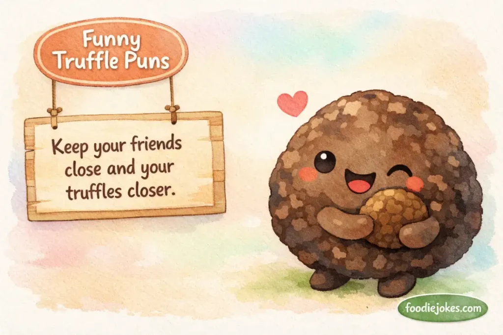 Funny Truffle Puns Captions