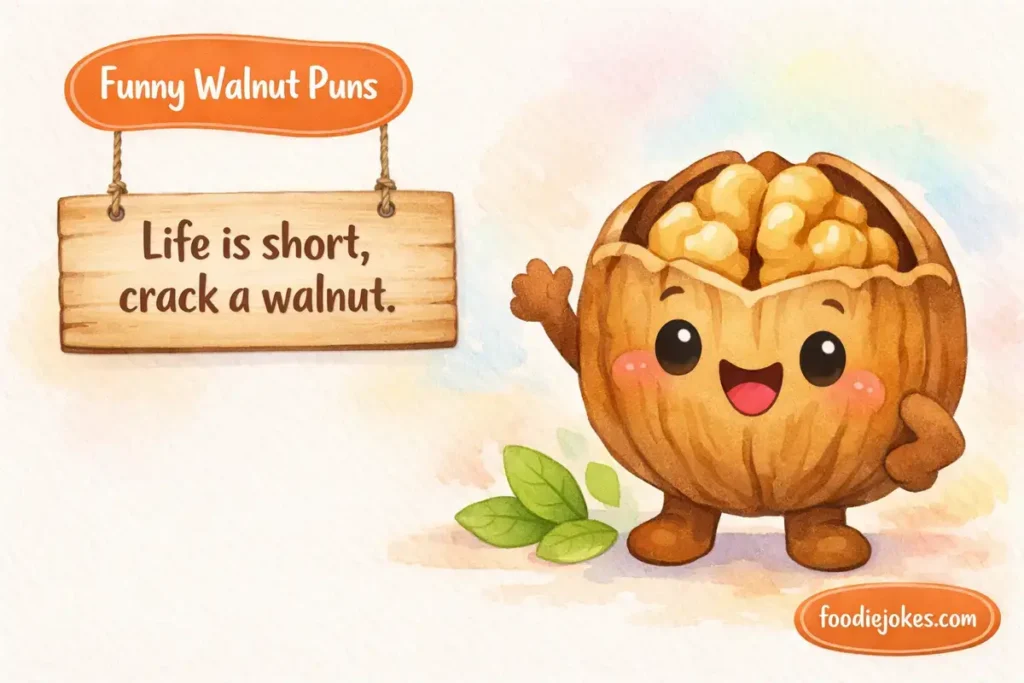 Funny Walnut Puns Captions