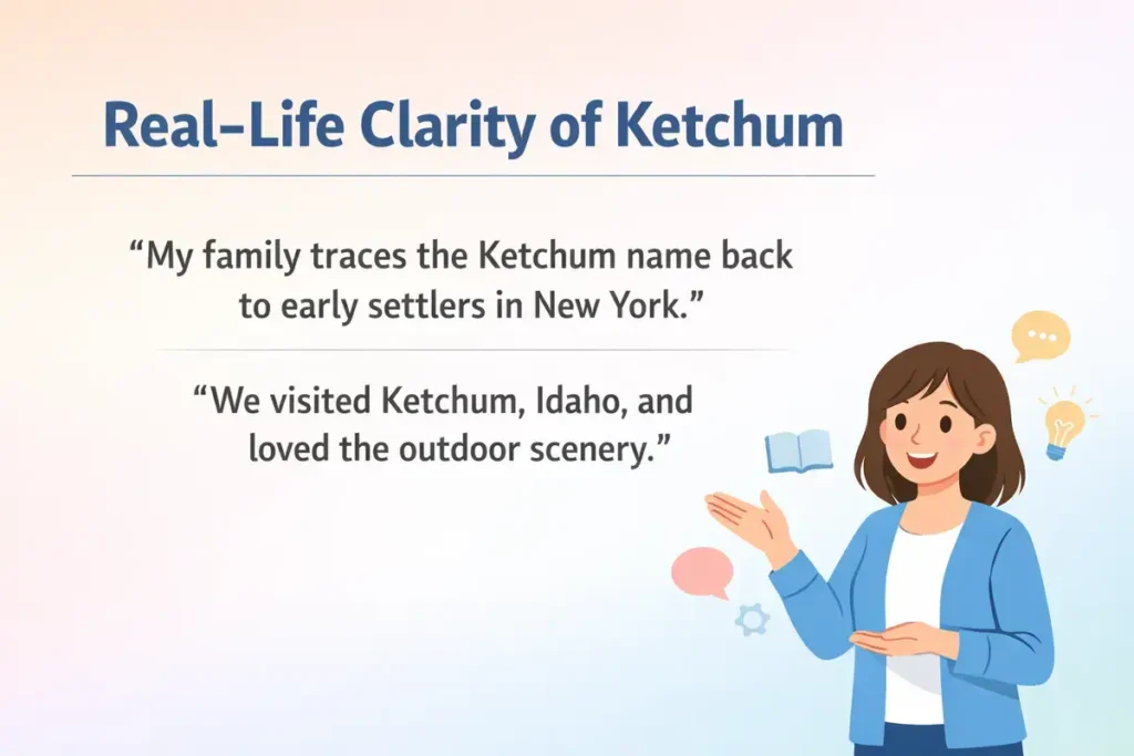 Real‑Life Clarity of Ketchum meaning